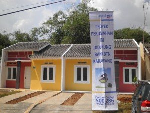 Rumah sederhana di kawasan Karawang