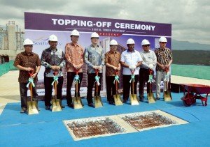 Prosesi Topping Off Sentul Tower Apartment, Sentul City