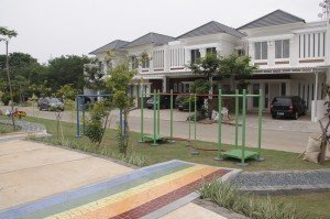 Salah satu sudut kawasan perumahan Casa Jardin