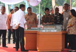 Prosesi Peresmian Program Satu Juta Rumah oleh Presiden Joko Widodo.