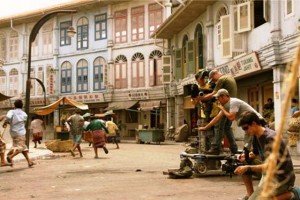 Salah sudut lokasi Cina Town di Infinite Studio, Nongsa, Batam saat shooting sebuah film