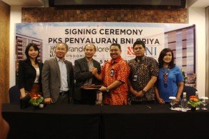 Penandanganan kerjasama penyaluran KPA BNI dengan Grande Valore Condominium