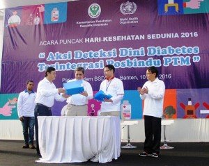 Puncak Hari Kesehatan Dunia di Pasar Modern BSD City