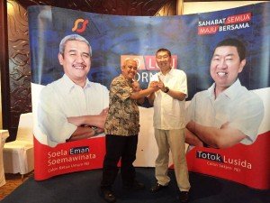 Pasangan Soelaeman Soemawinata dan Totok Lusida, Calon Ketum Dan Sekjen DPP REI 2016-2019