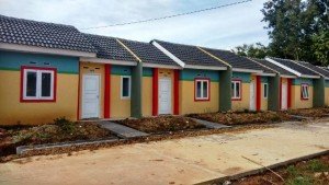 Deretan rumah sederhana bagi MBR di kawasan Cikarang