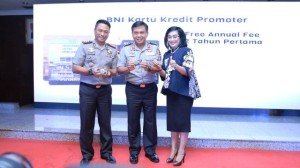 BNI dan Polri melakukan kerjasama penerbitan co branding Kartu BNI Polri Promoter.