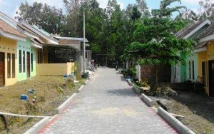 Kondisi jalan yang mendapat bantuan PSU dari PUPR