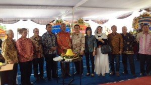 Direksi dan management saat Groundbreaking Sindunegaren Palace, Sabtu, (19/8)